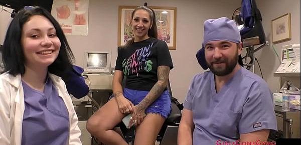 Clov stefania mafra get yearly gyno exam physical from doctor tampa amp  nurse lenna lux exclusively at girlsgonegynocom 2124 Porn Videos